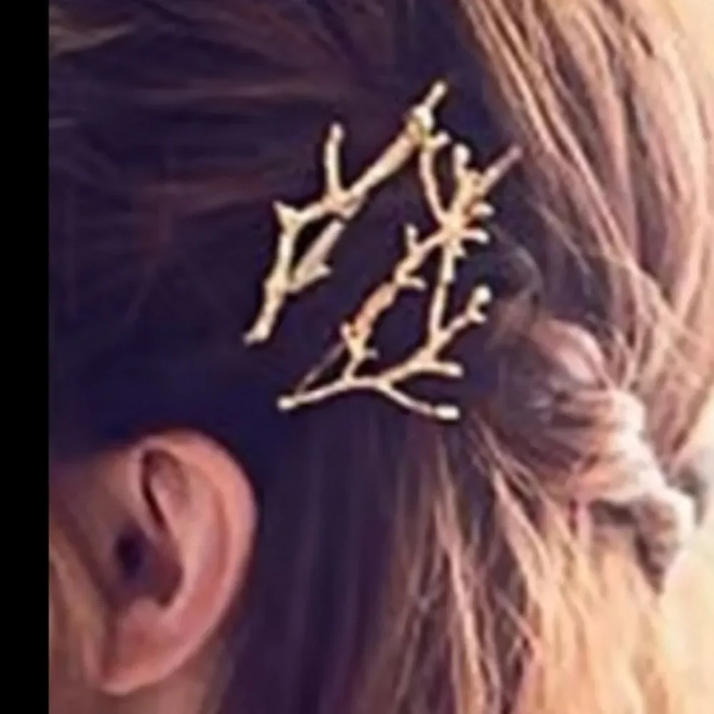 ZARA Gold Coral Branch Hair Clip | NWOT